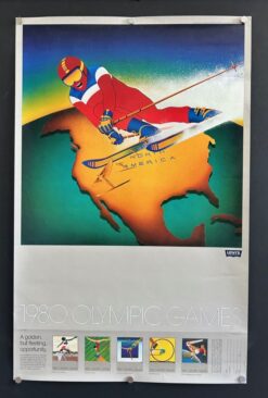 Olympic Games (1980) - Original Poster Issued by Levi Strauss Co.