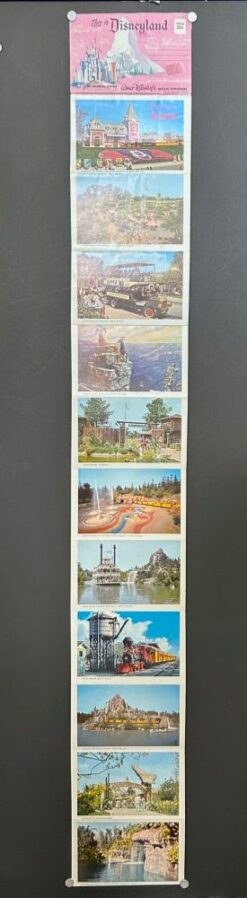 This Is Disneyland (1960's) - Original Postcard 26 Photo Foldout