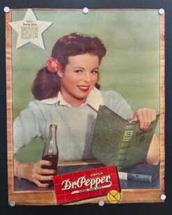 Dr. Pepper (1945) - Original Calendar Pinup, Nancy Gates