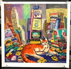 NY, NY and Fuzzy (1992) - Original Michael Leu Serigraph NY, NY and Fuzzy (1992) - Original Michael Leu Serigraph
