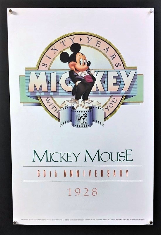 Mickey Mouse 60th Anniversary (1987) - Original Walt Disney Movie Poster