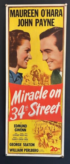 Miracle On 34th Street (1947) - Original Insert Movie Poster