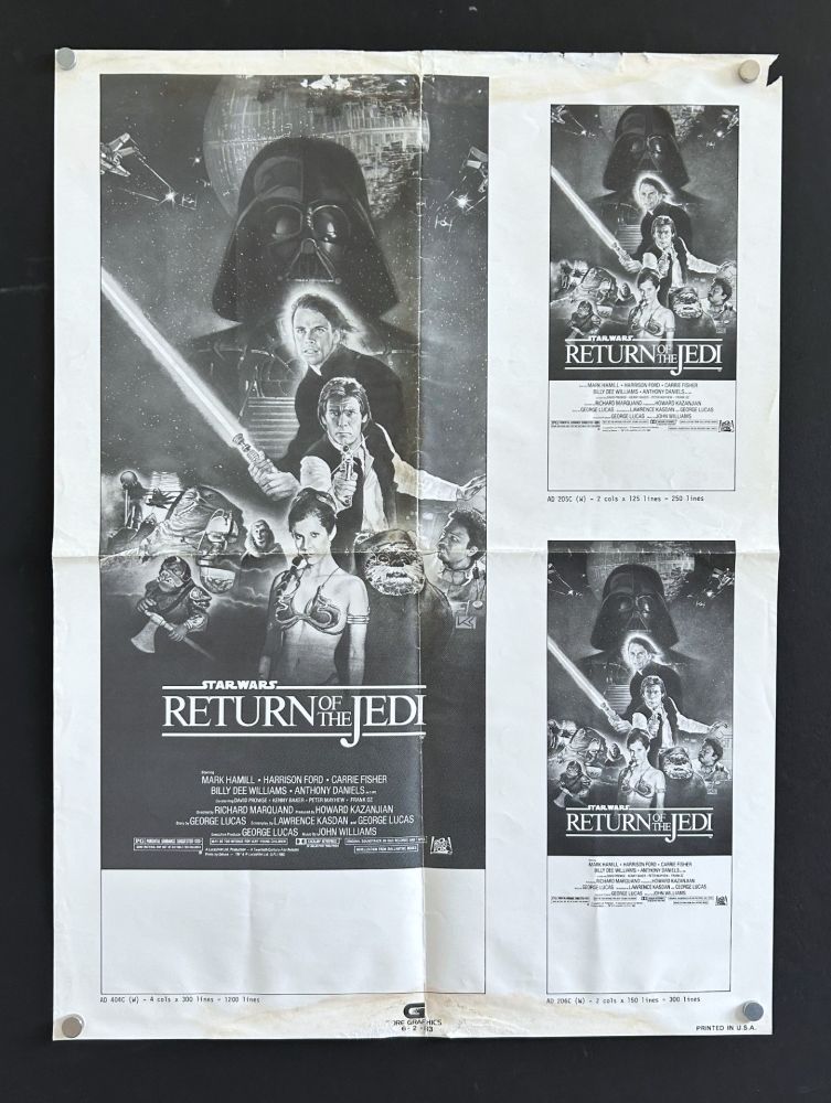 Return Of the Jedi (1983) - Original Advertising Slick Movie Poster