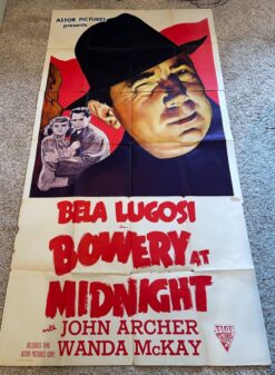 Bowery At Midnight (R1949) - Original Three Sheet Movie Poster