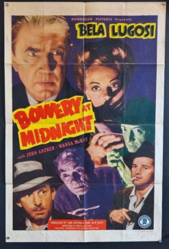 Bowery At Midnight (R1949) - Original One Sheet Movie Poster