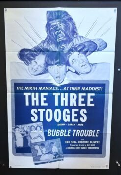 Bubble Trouble - The Three Stooges (1953) - Original One Sheet Movie Poster