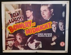 Bowery At Midnight (1942) - Original Half Sheet Movie Poster
