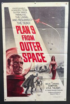Plan 9 From Outer Space (1957) - Original One Sheet Movie Poster