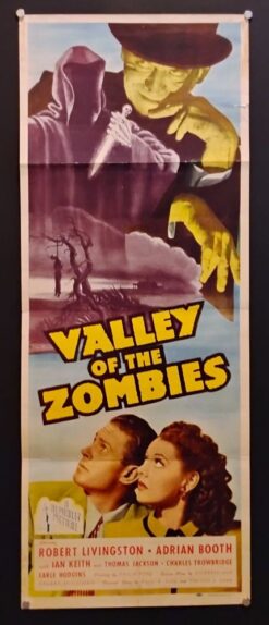 Valley Of the Zombies (1946) - Original Insert Movie Poster