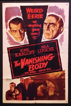 The Vanishing Body, The Black Cat (R1953) - Original One Sheet RealArt Reissue Movie Poster