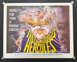 The Three Stooges Meet Hercules (1961) - Original Lobby Card Movie Poster