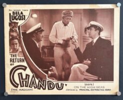 Return Of Chandu, The Magician (1934) - Episode 3 On the High Seas Original Lobby Card Movie Poster