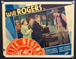 Life Begins At 40 (1935) - Original Lobby Card Movie Poster