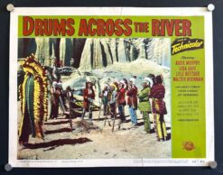 Drums Across the River (1954) - Original Lobby Card Movie Poster