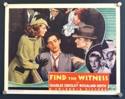 Find the Witness (1937) - Original Lobby Card Movie Poster