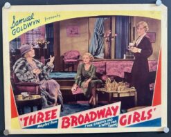 Three Broadway Girls (1932) - Original Lobby Card Movie Poster