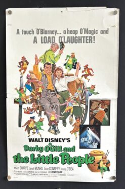 Darby O'Gill and the Little People (R1969) - Original Window Card Movie Poster