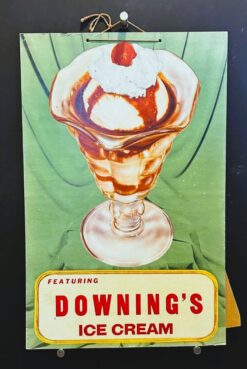 Downing's Ice Cream (1950's) - Original Standee