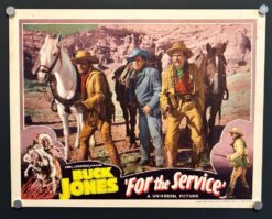 Buck Jones, For the Service (1936) - Original Lobby Card Movie Poster