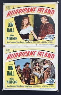 Hurricane Island (1951) - Original Lobby Cards Movie Poster