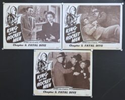 King Of the Rocket Men "Fatal Dive" (1949) - Original Lobby Cards Movie Poster