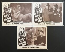 King Of the Rocket Men "Fatal Dive" (1949) - Original Lobby Card Movie Poster