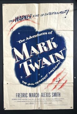 The Adventures Of Mark Twain (1944) - Original One Sheet Movie Poster