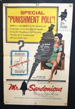 Mr. Sardonicus (1961) - Original One Sheet Movie Poster
