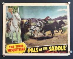 The Three Mesquiteers - Pals of the Saddle (1938) - Original Lobby Card Movie Poster