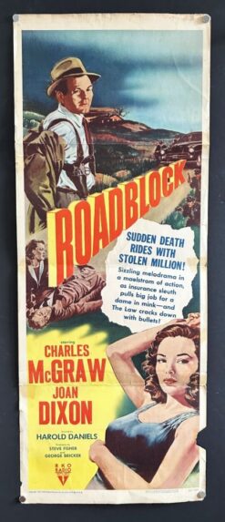 Roadblock (1951) - Original Insert Movie Poster