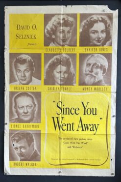 Since You Went Away (1944) - Original One Sheet Movie Poster