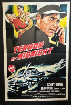 Terror At Midnight (1956) - Original One Sheet Movie Poster