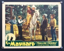 Trailing Trouble (1937) - Original Lobby Card Movie Poster