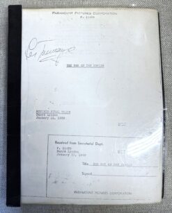 War Of the Worlds (1952) - Original Film Script Movie Poster