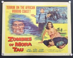 Zombies Of Mora Tau (1957) - Original Lobby Card Movie Poster